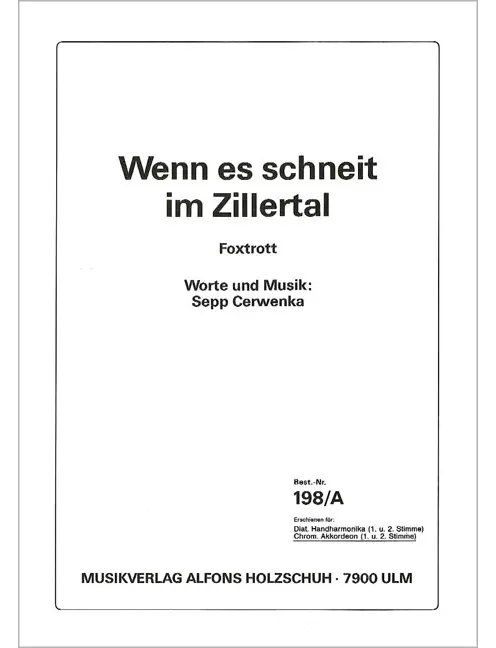 Wenn es schneit im Zillertal